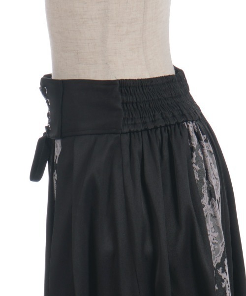axes femme（アクシーズ ファム） ロング スカート レースアップ×ジャ