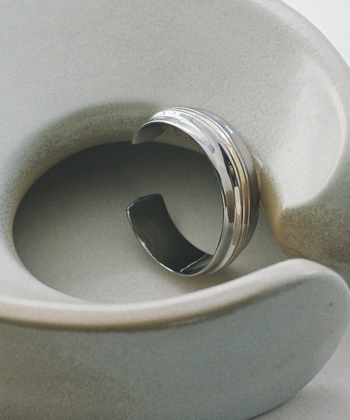 「WYM LIDNM」 バングル FREE シルバー×ゴールド メンズの画像9