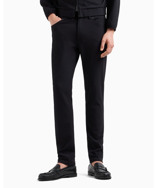 K363 エンポリオアルマーニ ARMANI 50 XL パンツ 黒 メンズ EMPORIO ARMANI ジーンズ 「エンポリオ アルマーニ」5ポケットパンツ