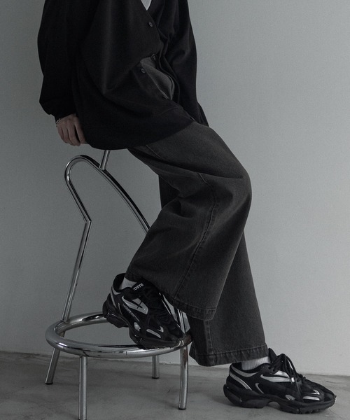 「remer」 デニムパンツ MEDIUM インディゴブルー メンズ_画像3