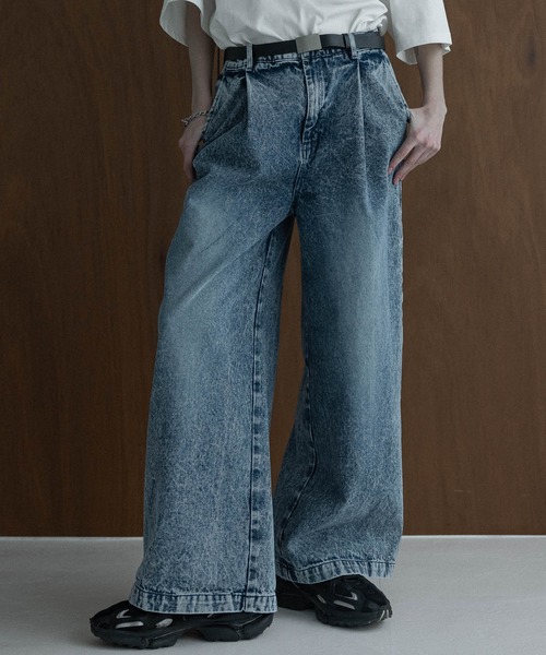 「remer」 デニムパンツ MEDIUM インディゴブルー メンズ_画像7