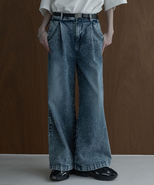 「remer」 デニムパンツ MEDIUM インディゴブルー メンズ_画像8