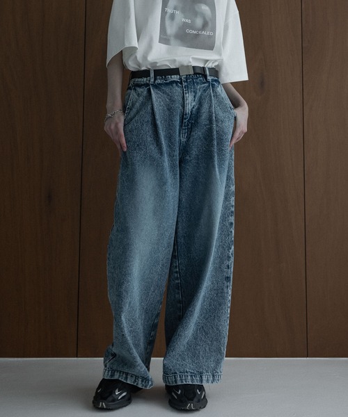 「remer」 デニムパンツ MEDIUM インディゴブルー メンズ_画像9