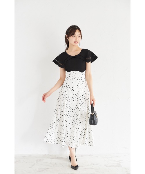 「tocco closet」 ドッキングワンピース M チャコールグレー レディース_画像5