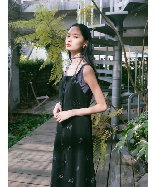sahara（サハラ） ワンピース Flower Embroidery Dress/フラワー