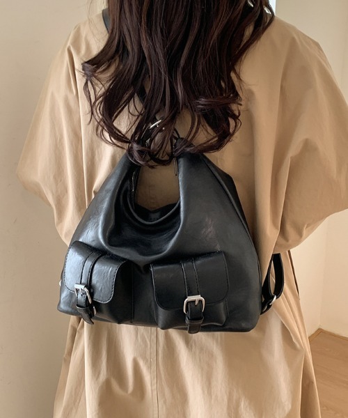 ショルダーバッグ バッグ 「大容量/3WAY」「5色展開」3WAYフロント