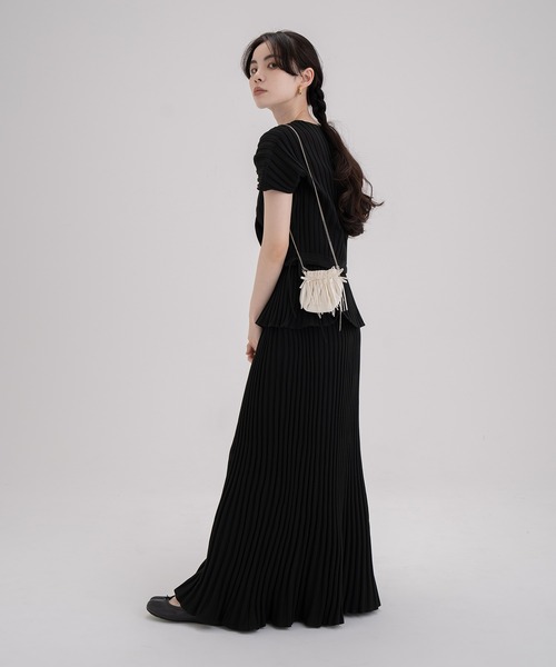 「PERNA」 コンビワンピース M ブラック レディースの画像