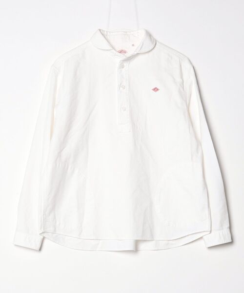 Danton（ダントン） ワンポイント長袖シャツ 36 ホワイト メンズ 