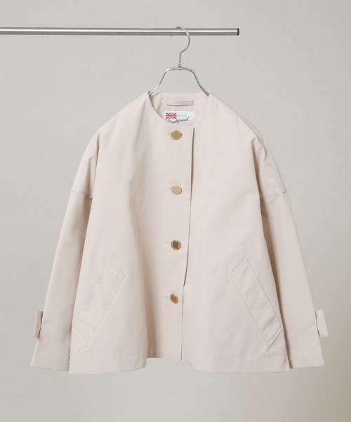 未使用トラディショナルウェザーウェア★ malton★ノーカラーコート Traditional Weatherwear（トラディショナル ウェザーウェア） MALTON