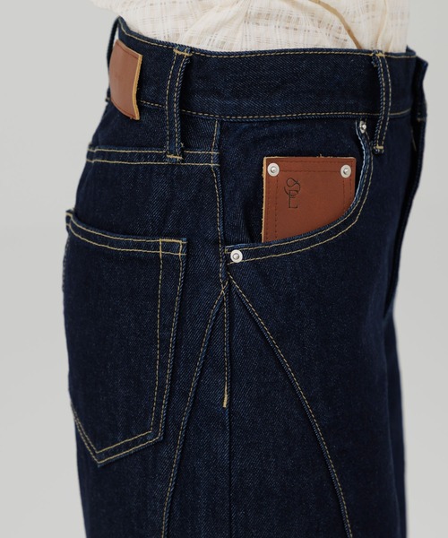 ジーンズ デニム デニムパンツ stitch line wide denim（ステッチ