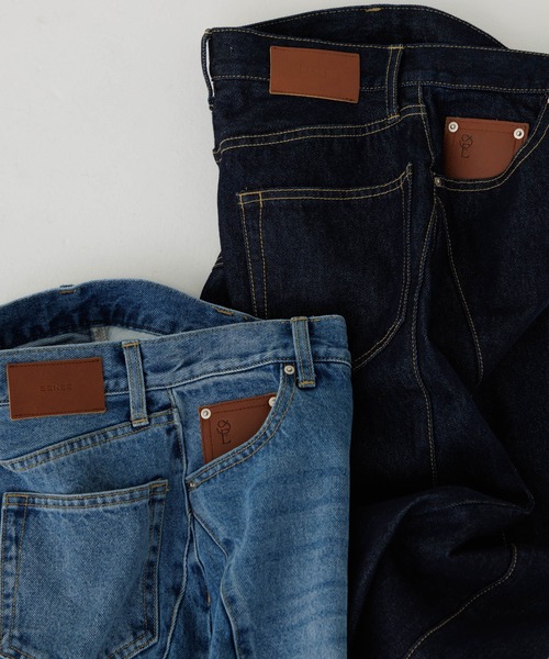 ジーンズ デニム デニムパンツ stitch line wide denim（ステッチ