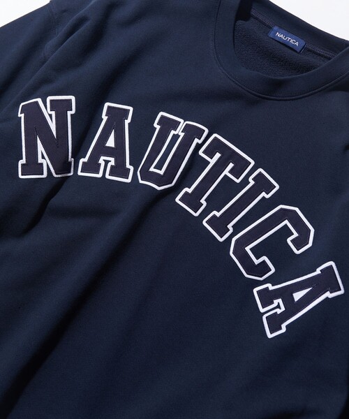 「NAUTICA」 スウェットカットソー SMALL ネイビー メンズ
