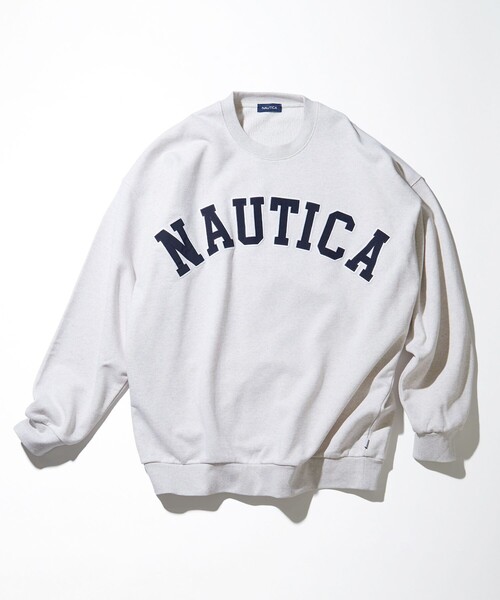 「NAUTICA」 スウェットカットソー SMALL ネイビー メンズ