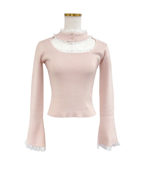 Rose Muse（ロゼミューズ） ニット セーター Choker lace knit