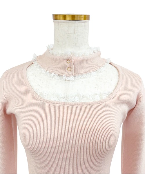 Rose muse ニット Rose Muse（ロゼミューズ） ニット セーター Choker lace knit