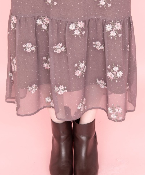 「WILLSELECTION」 キャミソールワンピース MEDIUM モカ レディース_画像3