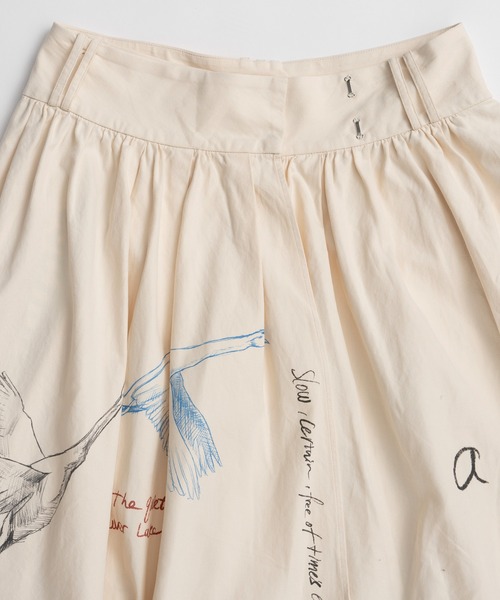 スカート 「PRE-ORDER」Asymmetrical Wrap Print Skirt/アシンメトリーラッププリントスカートの画像