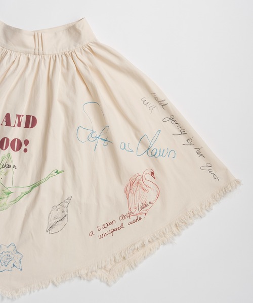 スカート 「PRE-ORDER」Asymmetrical Wrap Print Skirt/アシンメトリーラッププリントスカートの画像