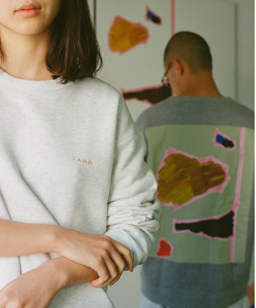 「PAMM」 スウェットカットソー MEDIUM ホワイト レディース_画像9