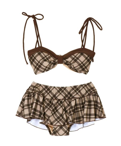 水着 「swimwear」バイカラービキニ レディースの画像