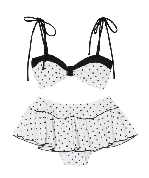 水着 「swimwear」バイカラービキニ レディースの画像