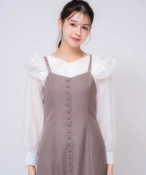 「NOELA」 長袖ブラウス フリー ピンク レディース_画像4