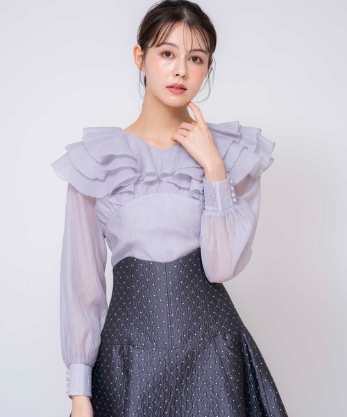 「NOELA」 長袖ブラウス フリー ピンク レディース_画像7