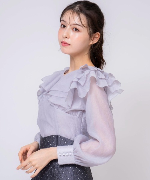 「NOELA」 長袖ブラウス フリー ピンク レディース_画像8