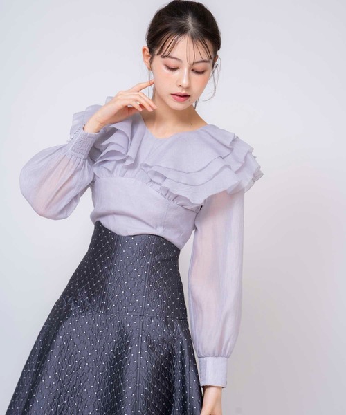 「NOELA」 長袖ブラウス フリー ピンク レディース_画像9