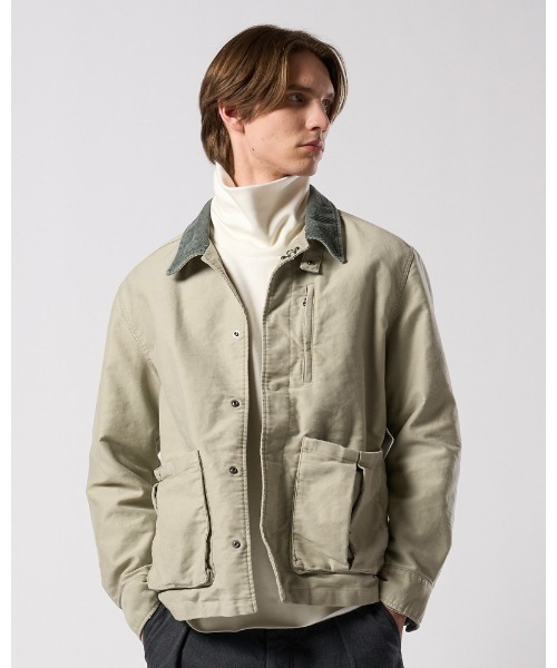 革ジャン ライダース heavy moleskin short coverall jacket メンズの画像