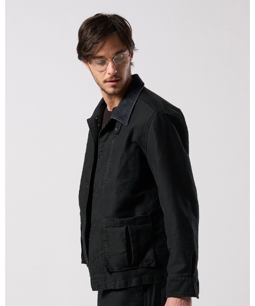 革ジャン ライダース heavy moleskin short coverall jacket メンズの画像