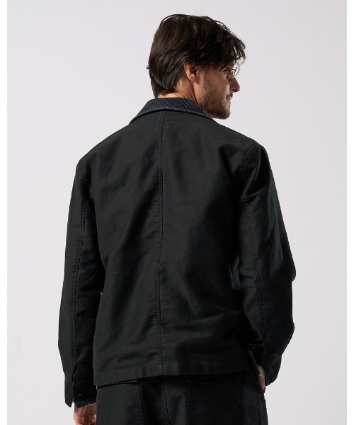 革ジャン ライダース heavy moleskin short coverall jacket メンズの画像
