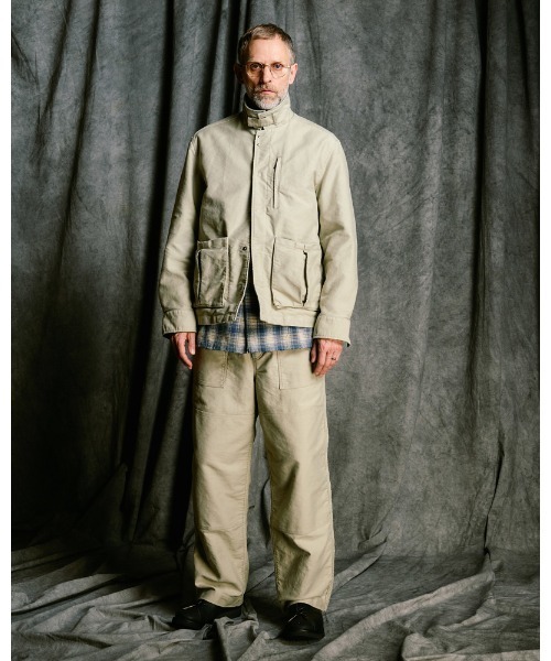 革ジャン ライダース heavy moleskin short coverall jacket メンズの画像
