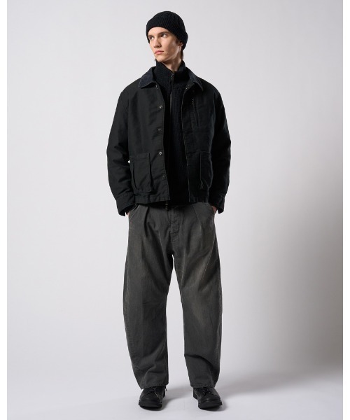革ジャン ライダース heavy moleskin short coverall jacket メンズの画像