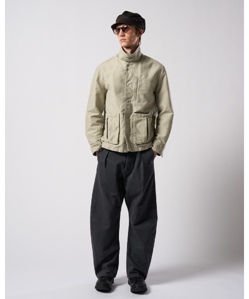 革ジャン ライダース heavy moleskin short coverall jacket メンズの画像