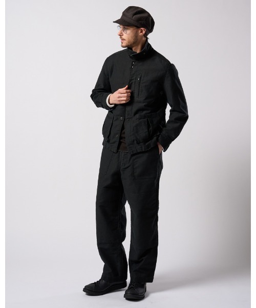 革ジャン ライダース heavy moleskin short coverall jacket メンズの画像