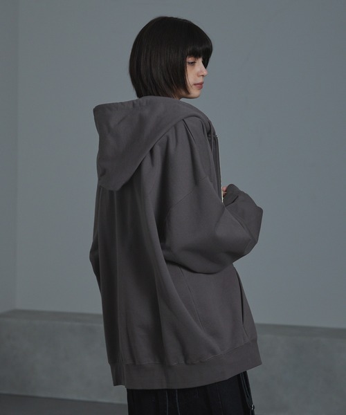 「cussil」 ジップアップパーカー M ブラック メンズ_画像3
