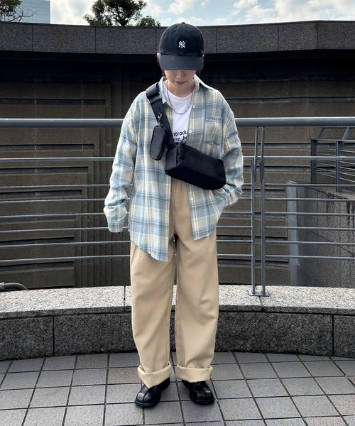「ISOOK」 長袖シャツ FREE ネイビー レディース_画像7