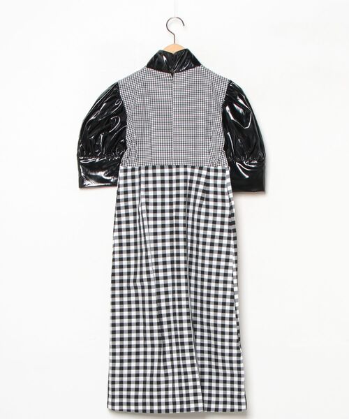 「Miss Me」 チェック柄シャツワンピース - ブラック レディース_画像2