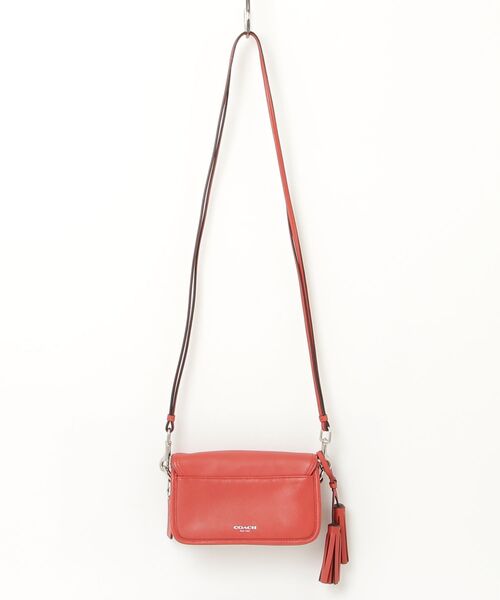 【COACH】レッド ショルダーバッグ COACH（コーチ） ショルダーバッグ - レッド レディース : ZOZOTOWN