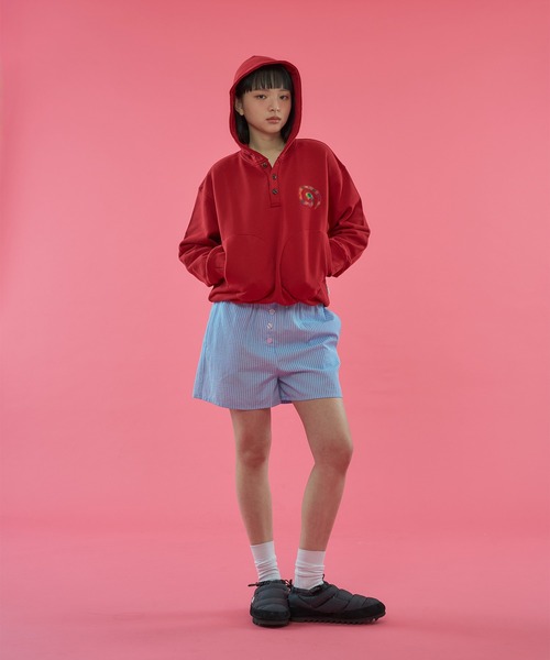 「WISH FOR EVER」 スウェットカットソー MEDIUM レッド メンズ_画像3