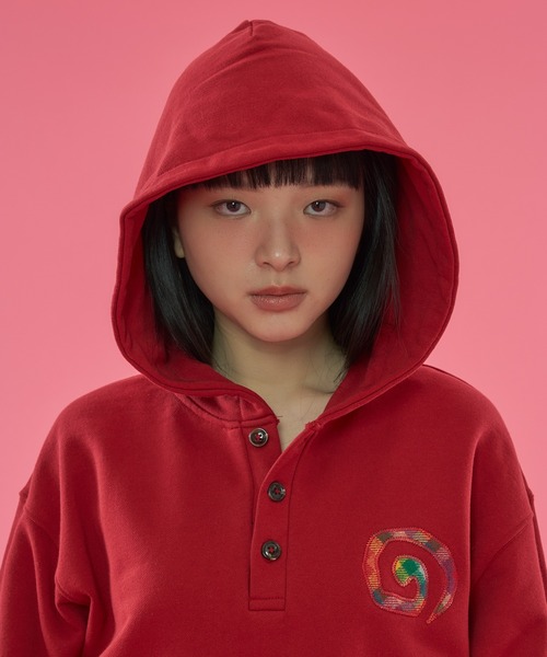 「WISH FOR EVER」 スウェットカットソー MEDIUM レッド メンズ_画像5