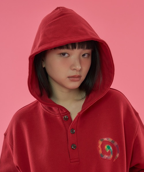 「WISH FOR EVER」 スウェットカットソー MEDIUM レッド メンズ_画像6