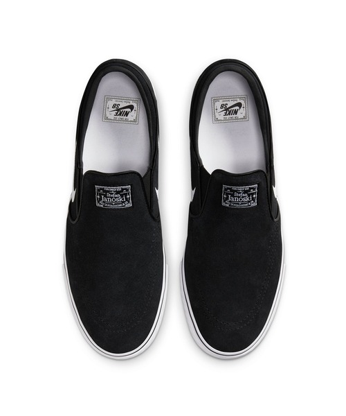 「NIKE SB」 スリッポン 23.5cm ブラック×ホワイト メンズ_画像4