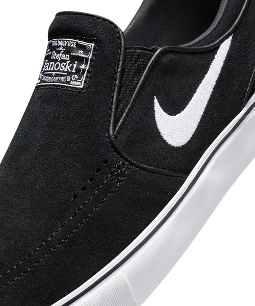 「NIKE SB」 スリッポン 23.5cm ブラック×ホワイト メンズ_画像9