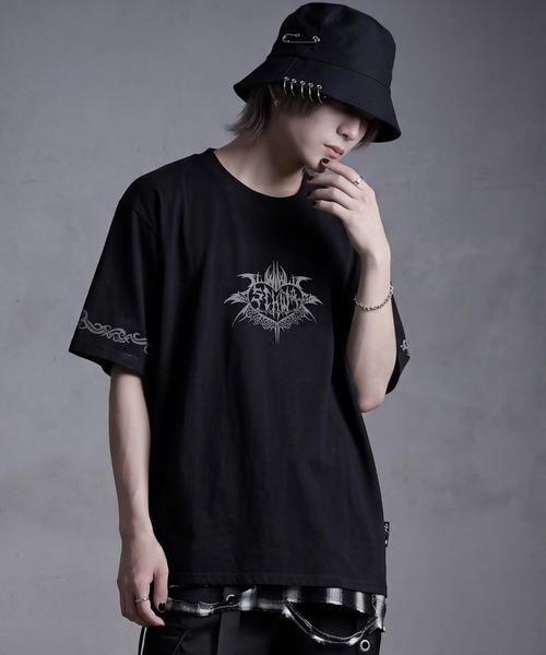 tシャツ 「SCHWA/シュワ」ヴィンテージ加工 リフレクタープリント 半袖