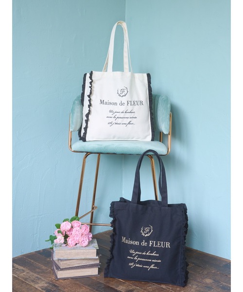 「Maison de FLEUR」 トートバッグ FREE ブラック レディース_画像2
