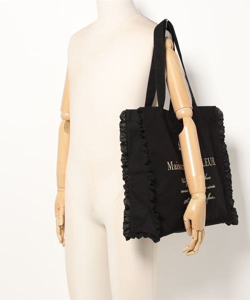 「Maison de FLEUR」 トートバッグ FREE ブラック レディース_画像3
