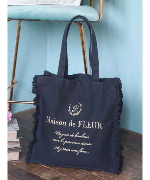 「Maison de FLEUR」 トートバッグ FREE ブラック レディース_画像5