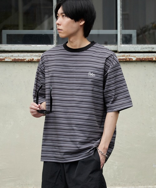 POLeR（ポーラー） tシャツ 90's STRIPE QUICK DRY TEE 90年代